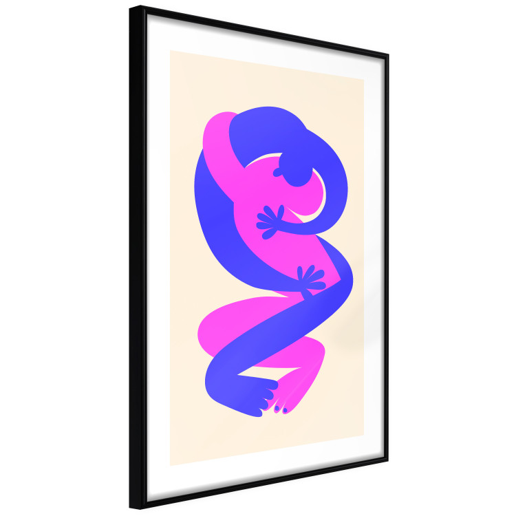 Wall Poster Two-Color Figures - Energetic Composition of Intertwined Silhouettes 149895 additionalImage 7