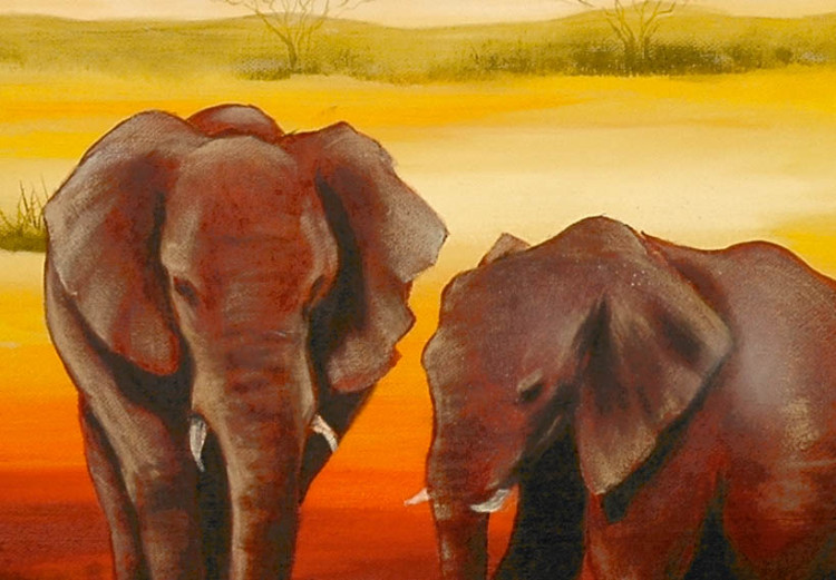 Pintura Passeio de elefantes de tarde 49195 additionalImage 2