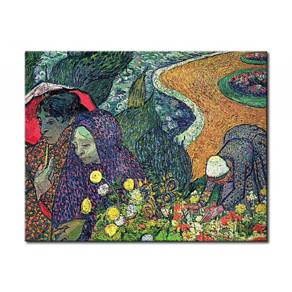Schilderij  Vincent Van Gogh: Ladies Of Arles (Memories Of The Garden At Etten)