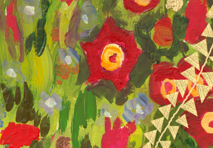 Kleren speler verwijderen Schilderij Gustav Klimt - inspiration, Triptych - Abstract - Schilderijen