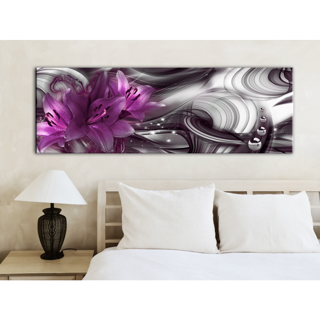 Schilderij  Florale Motieven: Purple Depth