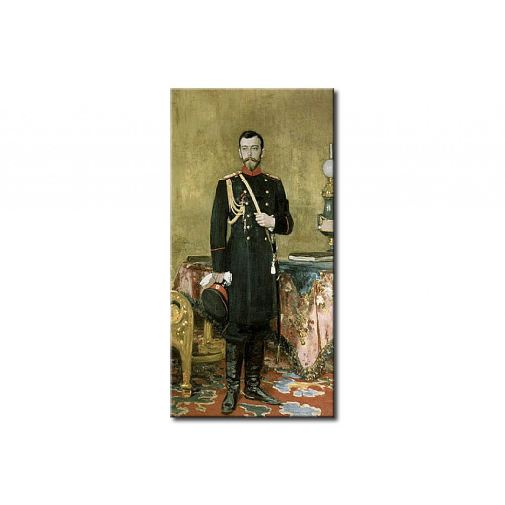 Schilderij  Ilja Repin: Portrait Of Emperor Nicholas II