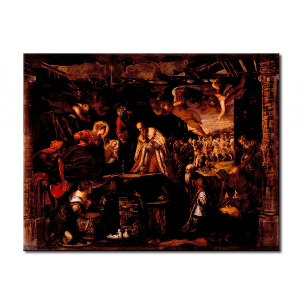 Schilderij  Tintoretto: Adoration Of The Kings