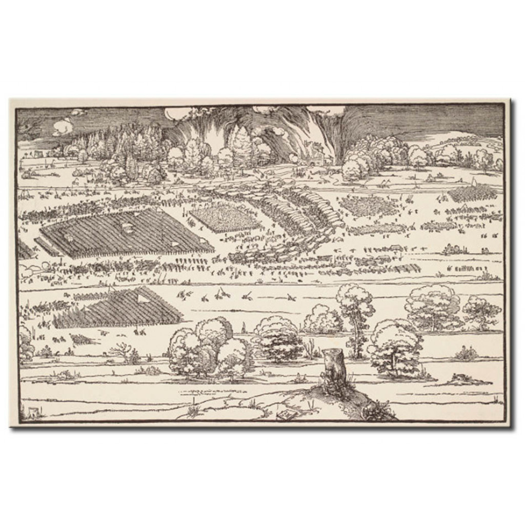 Schilderij  Albrecht Dürer: The Siege Of A Citadel II