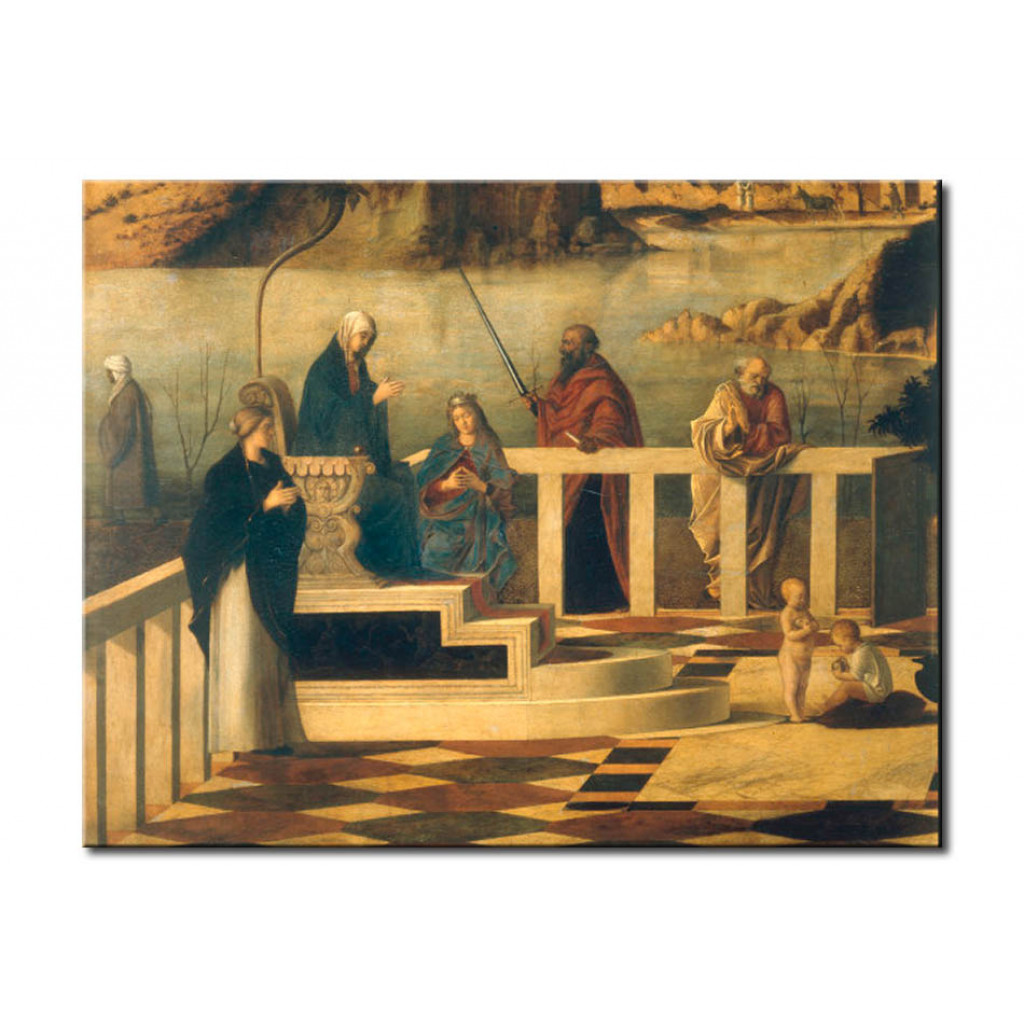 Schilderij  Giovanni Bellini: Allegoria Sacra