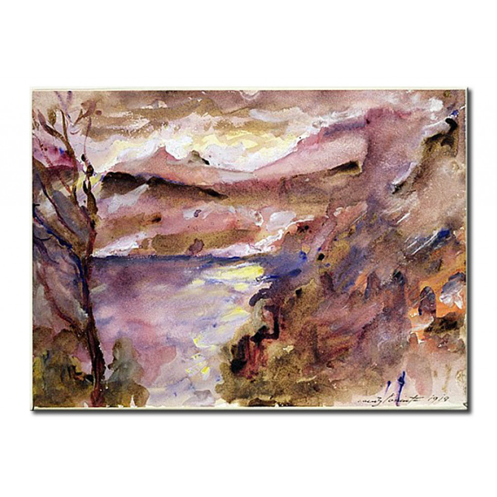 Schilderij  Lovis Corinth: View Of Walchen Lake