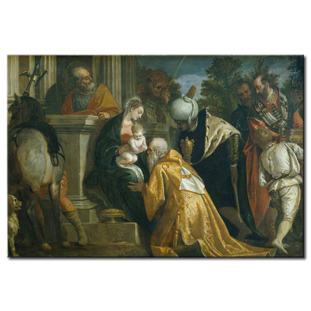 Reprodução Da Pintura Famosa Adoration Of The Kings