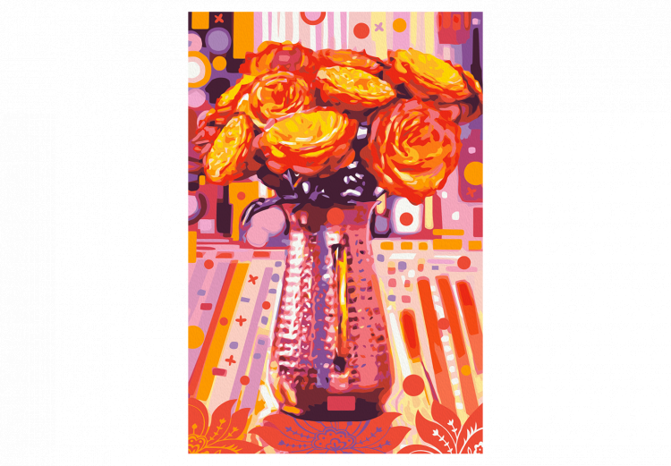Obraz do malowania po numerach Orientalne róże 132306 additionalImage 7