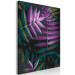 Paint by number Evening Leaves - Twilight Plant of Purple, Black and Green Colors 146206 additionalThumb 6