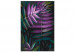 Paint by number Evening Leaves - Twilight Plant of Purple, Black and Green Colors 146206 additionalThumb 3