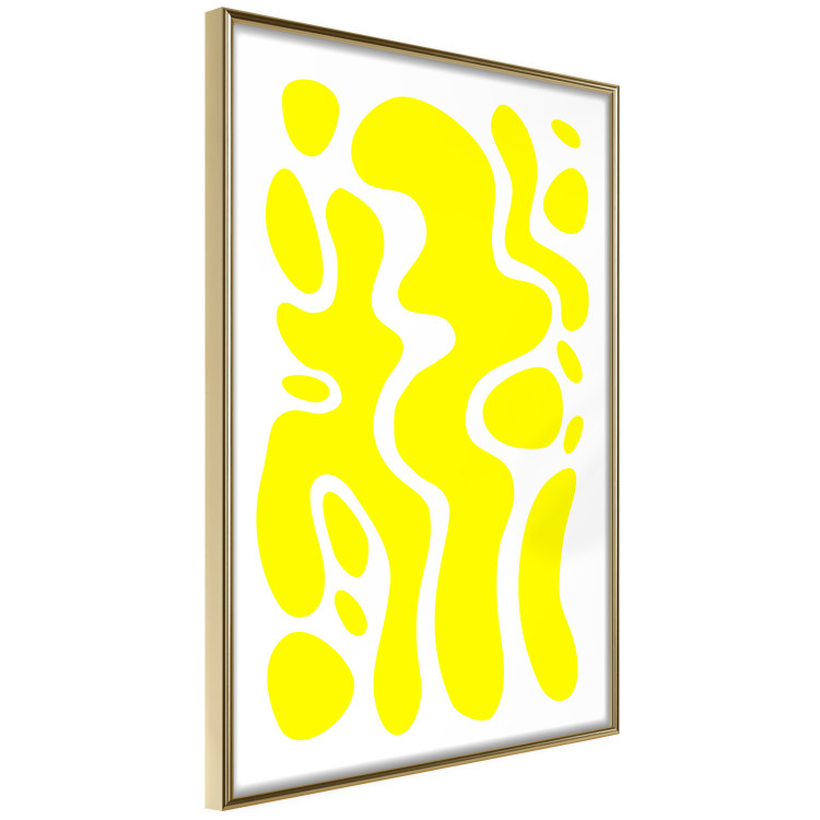 Poster Geometric Abstraction - Light Yellow Spherical Shapes and Forms 149706 additionalImage 6