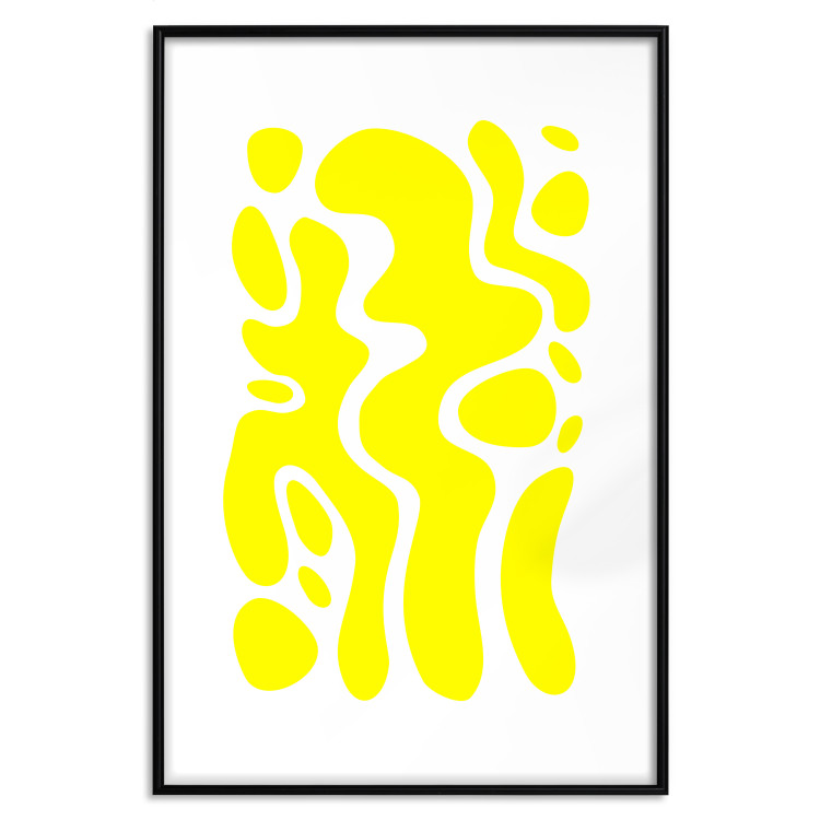 Poster Geometric Abstraction - Light Yellow Spherical Shapes and Forms 149706 additionalImage 24