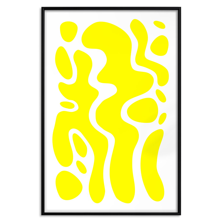 Poster Geometric Abstraction - Light Yellow Spherical Shapes and Forms 149706 additionalImage 21