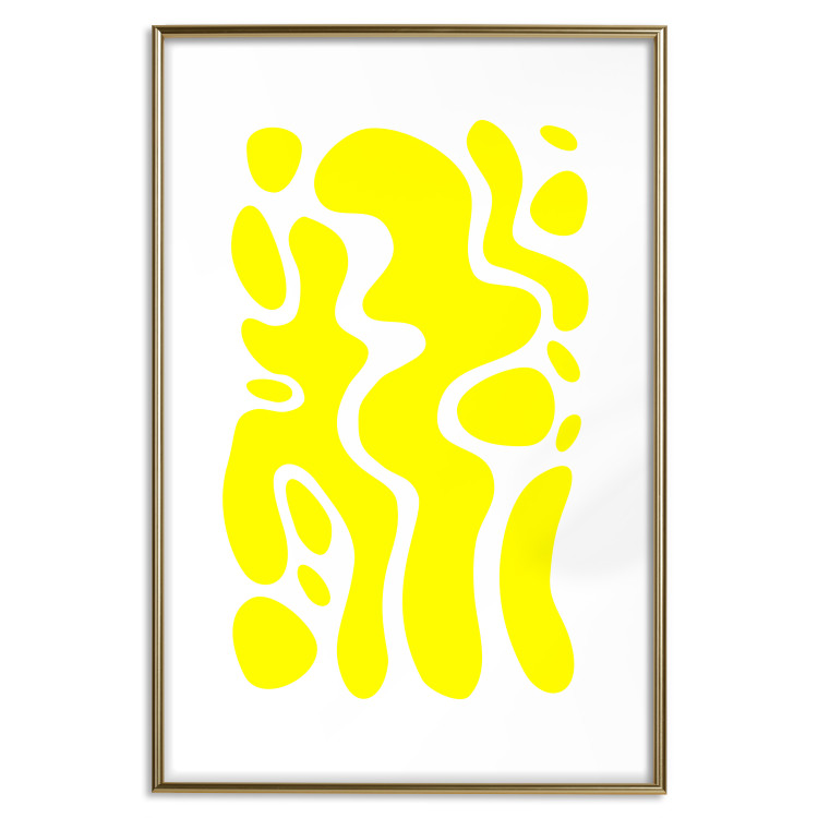 Poster Geometric Abstraction - Light Yellow Spherical Shapes and Forms 149706 additionalImage 26