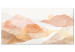 Quadro contemporaneo Abstract Mountains - Graphics in Honey Colors With a Landscape 149806