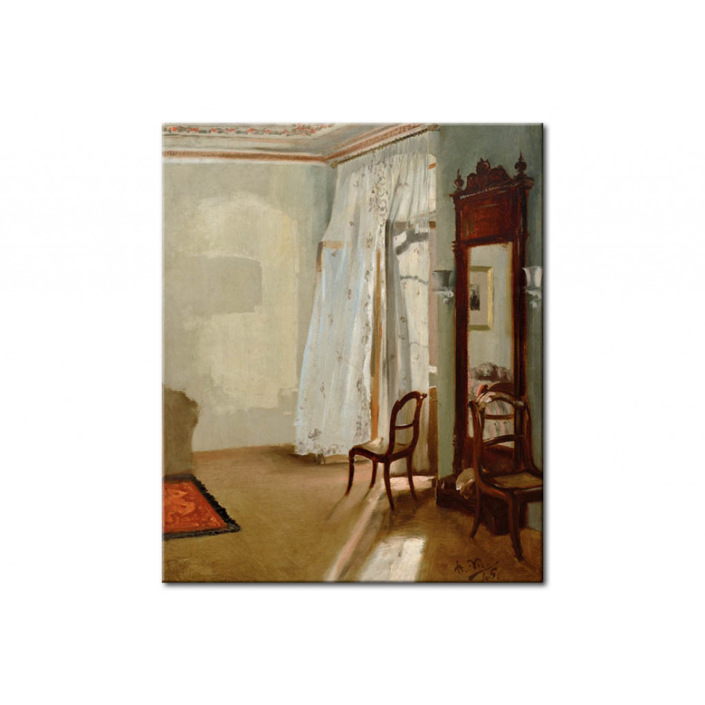 Schilderij  Adolph Von Menzel: Das Balkonzimmer