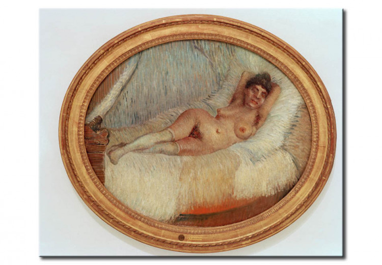 Kunstkopie Weiblicher Akt auf einem Bett 52306