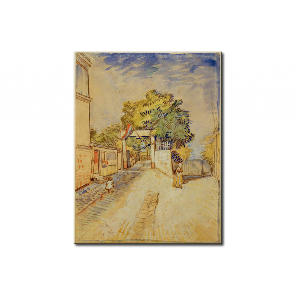Schilderij  Vincent Van Gogh: Entrance To The Moulin De La Galette