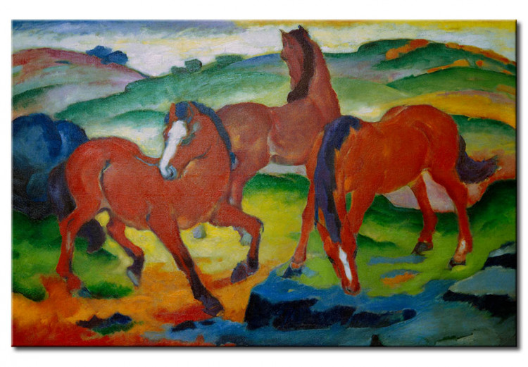 Reprodukcja obrazu The Red Horses (Grazing Horses IV)  54306