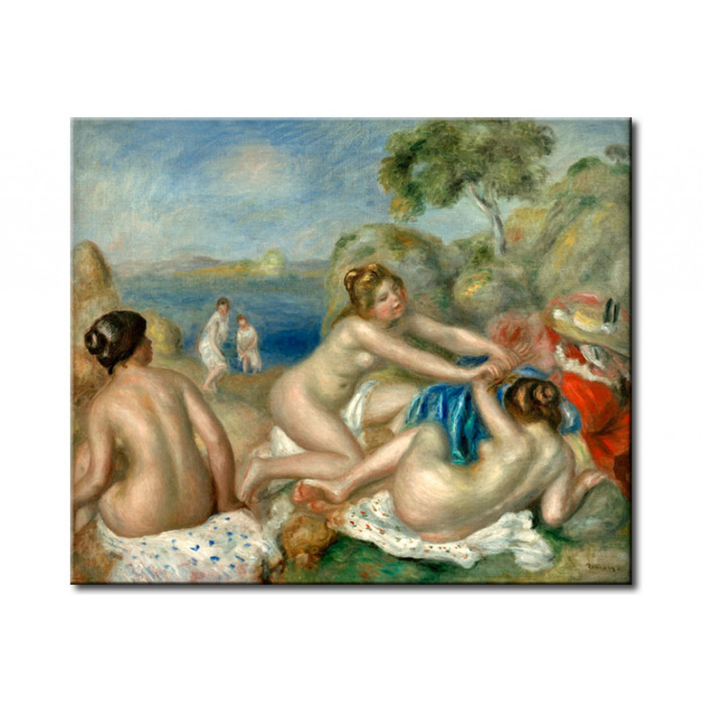 Schilderij  Pierre-Auguste Renoir: Trois Baigneuses Au Crabe