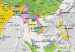Decoratief prikbord World Map: Wind Rose [Cork Map - German Text] 105616 additionalThumb 8