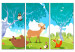 Obraz Przyjazne zwierzęta (3-częściowy) 106916