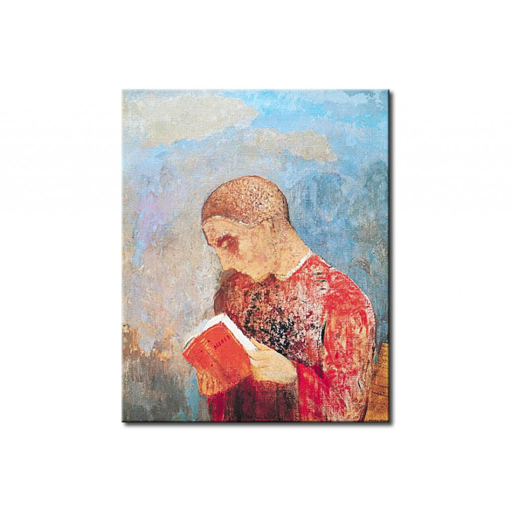 Målning Alsace Or, Monk Reading