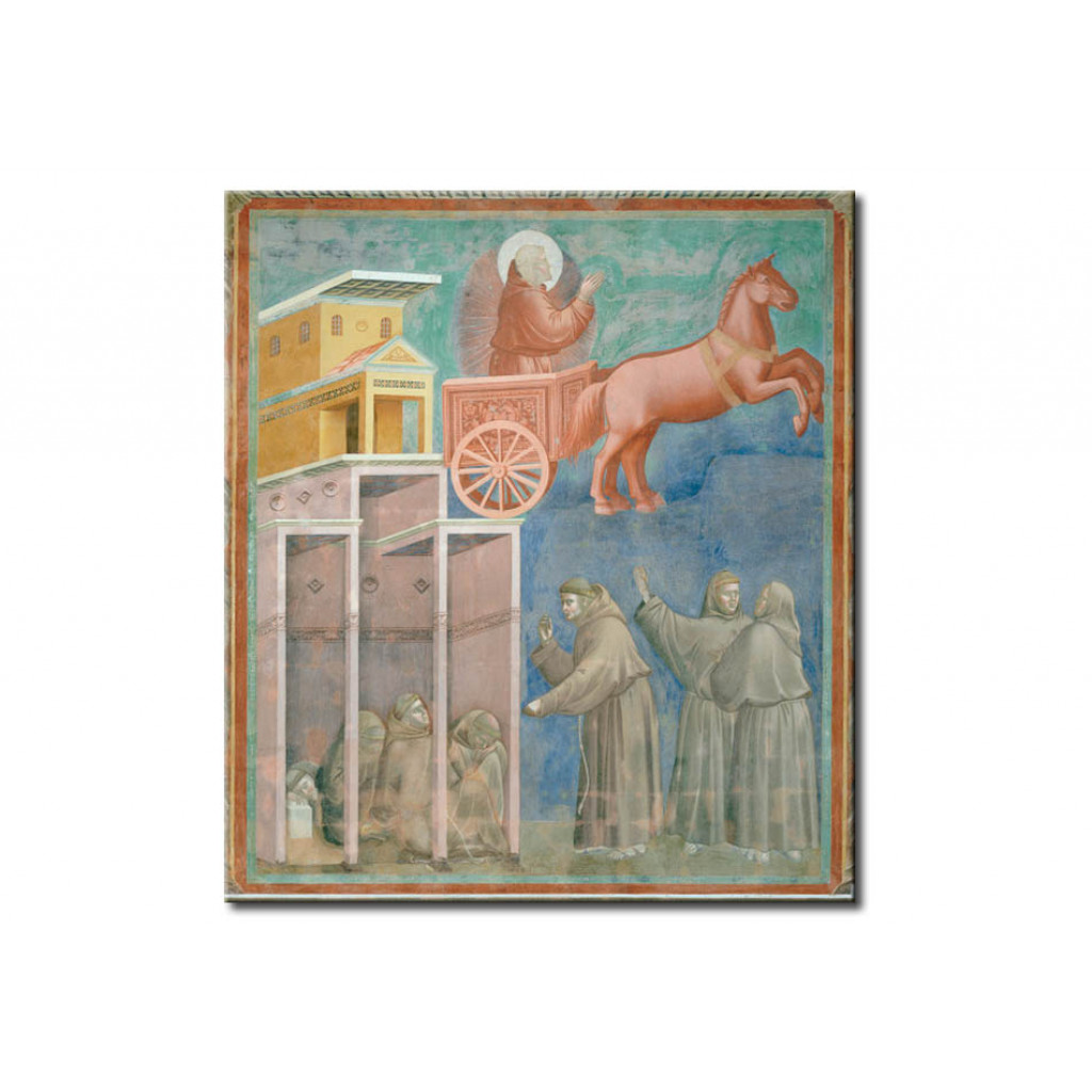 Schilderij  Giotto Di Bondone: The Vision Of The Monks
