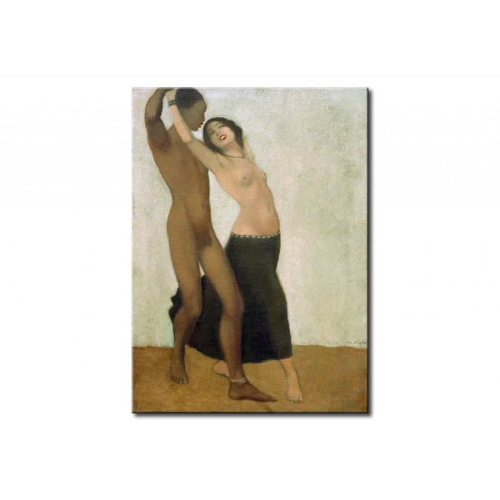 Schilderij  Otto Mueller: Negro And Dancer