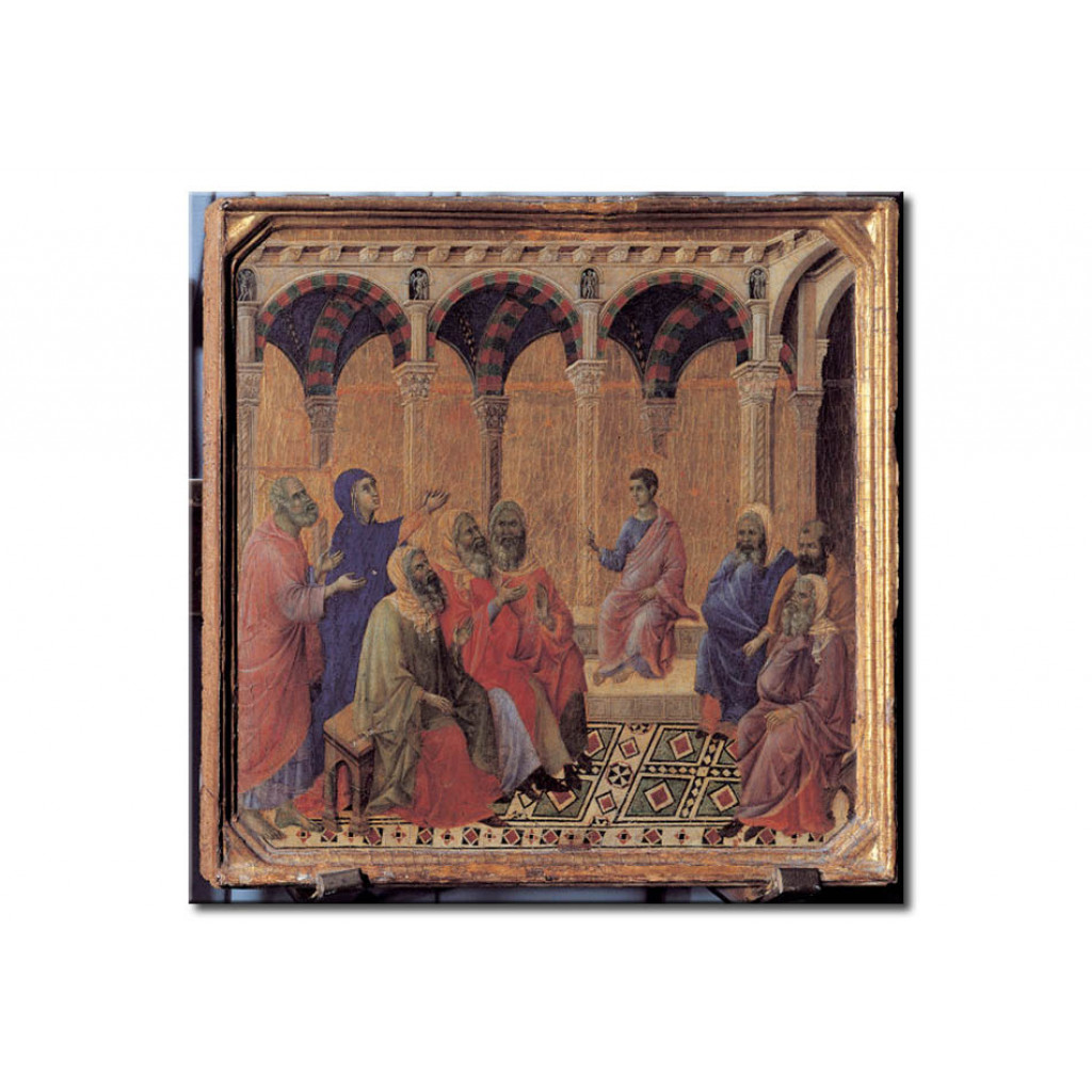 Schilderij  Duccio Di Buoninsegna: The 12yearold Jesus In The Temple