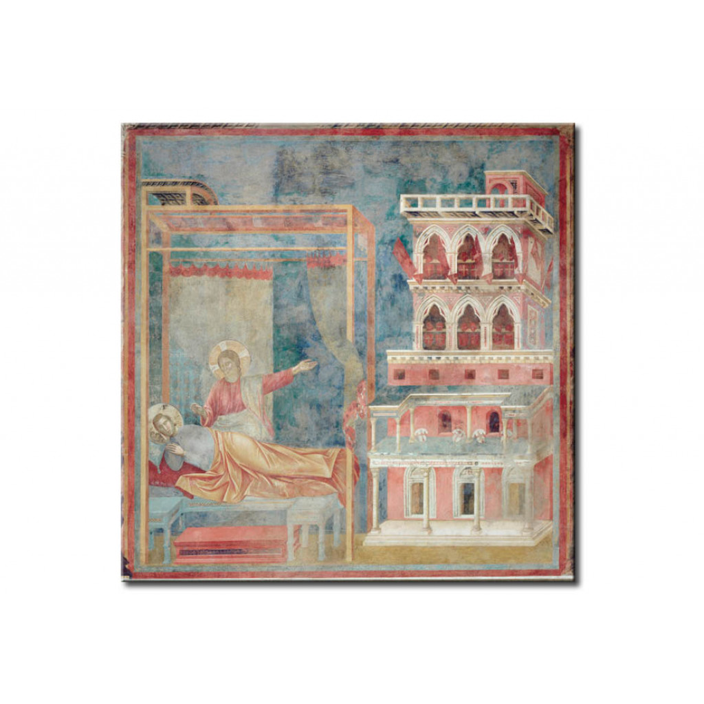 Schilderij  Giotto Di Bondone: The Vision Of The Palace