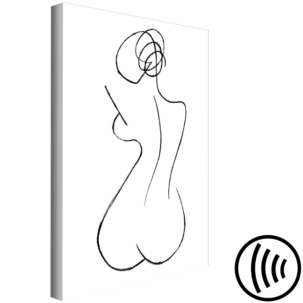 Schilderij  Silhouetten: Female Shapes (1 Part) Vertical