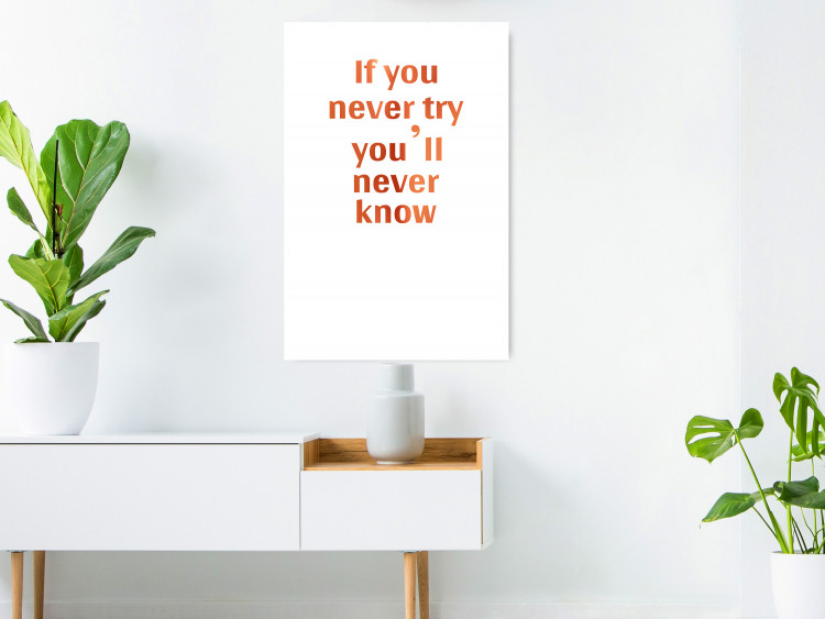 Wall Poster If You Never Try You'll Never Know [Deco Poster - Copper] 126616 additionalImage 40