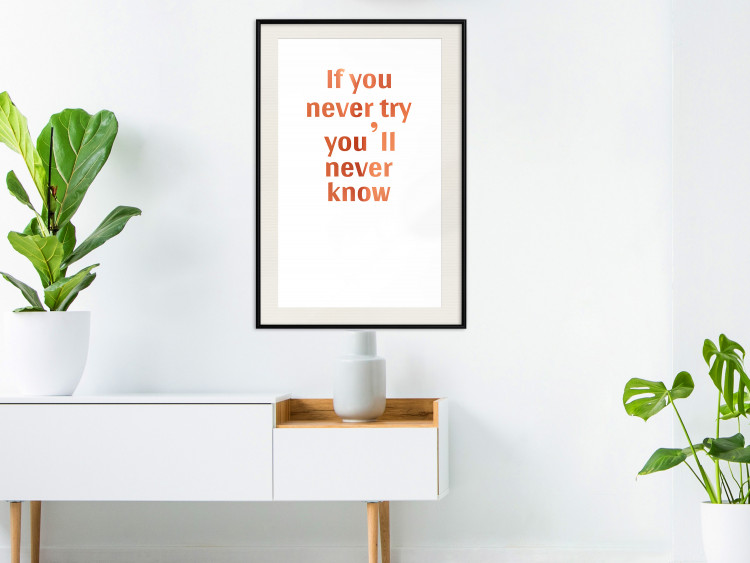 Wall Poster If You Never Try You'll Never Know [Deco Poster - Copper] 126616 additionalImage 38