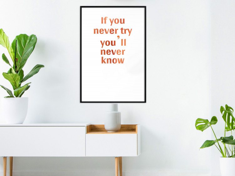 Wall Poster If You Never Try You'll Never Know [Deco Poster - Copper] 126616 additionalImage 7