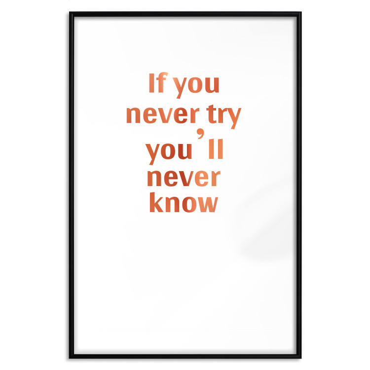 Wall Poster If You Never Try You'll Never Know [Deco Poster - Copper] 126616 additionalImage 28