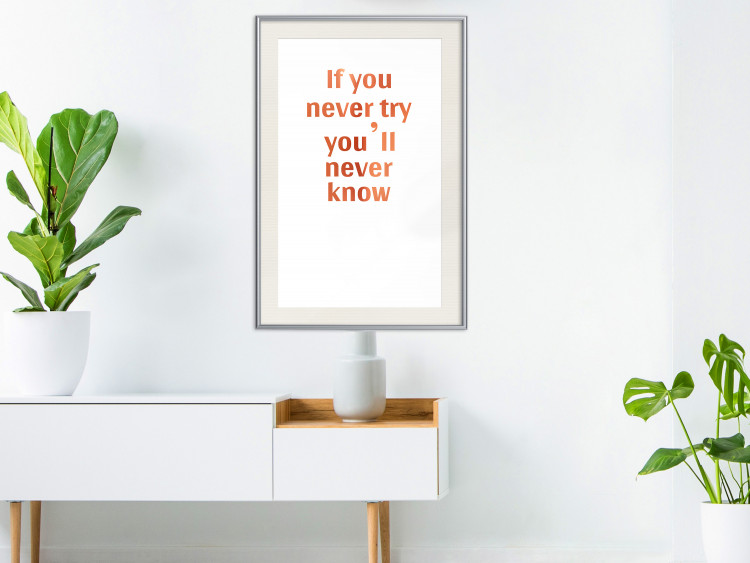 Wall Poster If You Never Try You'll Never Know [Deco Poster - Copper] 126616 additionalImage 41