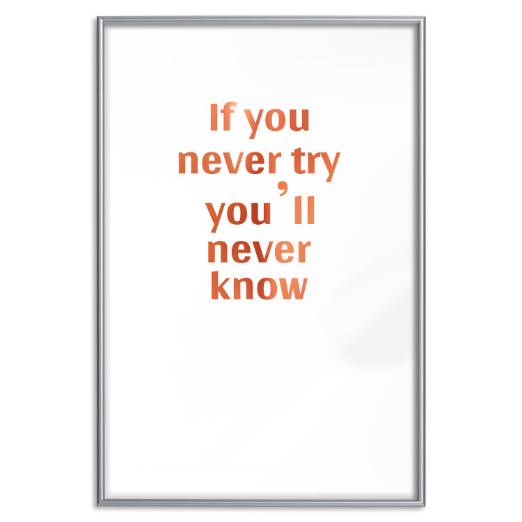 Wall Poster If You Never Try You'll Never Know [Deco Poster - Copper] 126616 additionalImage 30