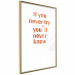 Wall Poster If You Never Try You'll Never Know [Deco Poster - Copper] 126616 additionalThumb 22