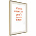 Wall Poster If You Never Try You'll Never Know [Deco Poster - Copper] 126616 additionalThumb 3