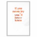 Wall Poster If You Never Try You'll Never Know [Deco Poster - Copper] 126616 additionalThumb 29