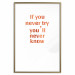 Wall Poster If You Never Try You'll Never Know [Deco Poster - Copper] 126616 additionalThumb 31