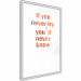 Wall Poster If You Never Try You'll Never Know [Deco Poster - Copper] 126616 additionalThumb 18