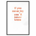 Wall Poster If You Never Try You'll Never Know [Deco Poster - Copper] 126616 additionalThumb 28