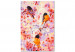 Obraz do malowania po numerach Małe ślicznotki - zabawne sikorki skaczące po gałęziach wśród kwiatów 144616 additionalThumb 6