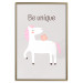 Affischer Be Unique - Cheerful Unicorn and a Motivating Slogan for Kids 146616 additionalThumb 23