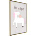 Wall Poster Be Unique - Cheerful Unicorn and a Motivating Slogan for Kids 146616 additionalThumb 5