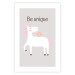 Affischer Be Unique - Cheerful Unicorn and a Motivating Slogan for Kids 146616 additionalThumb 22