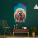 Canvastavla AI Fredy the Poodle Dog - Joyful Animal in a Candy Frame - Vertical 150216 additionalThumb 3