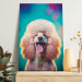 Canvastavla AI Fredy the Poodle Dog - Joyful Animal in a Candy Frame - Vertical 150216 additionalThumb 11